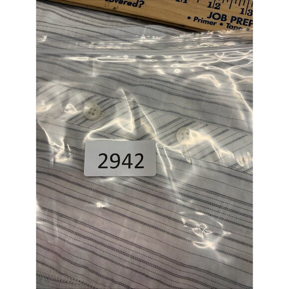 Cabi Gray Striped Button Down Top Size L Office Career Classic Long Sleeve - Picture 9 of 9